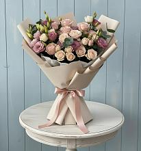 Букет цветов из:  Розы и Лизиантусы #REPLACE_PRED# Павловске Воронежской области