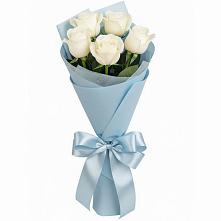 Букет 5 Белых роз Проуд #REPLACE_PRED# Павловске Воронежской области