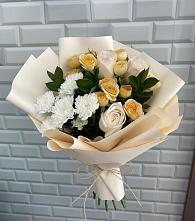 Букет цветов из:  Розы и Хризантемы в Павловске Воронежской области