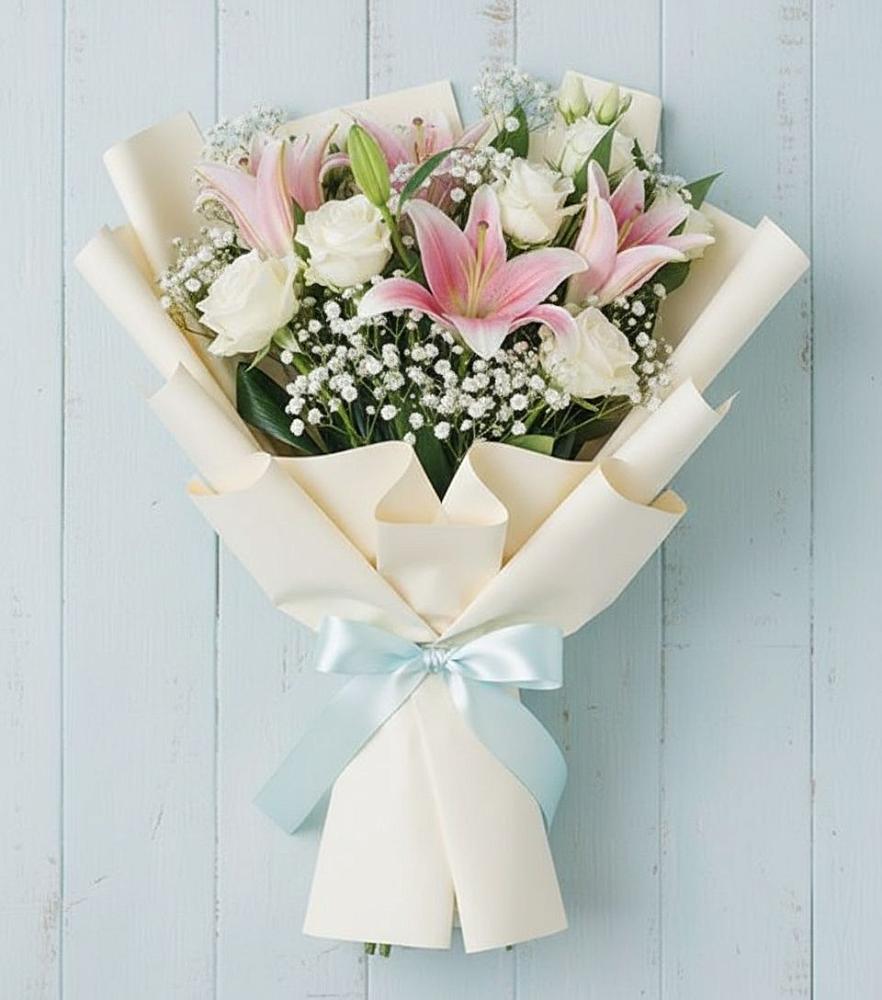 Букет цветов из: Лилии в Павловске Воронежской области