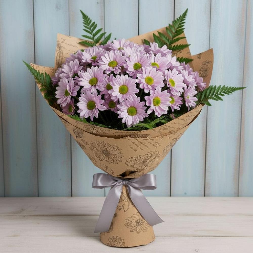 Букет цветов из: Хризантемы в Павловске Воронежской области