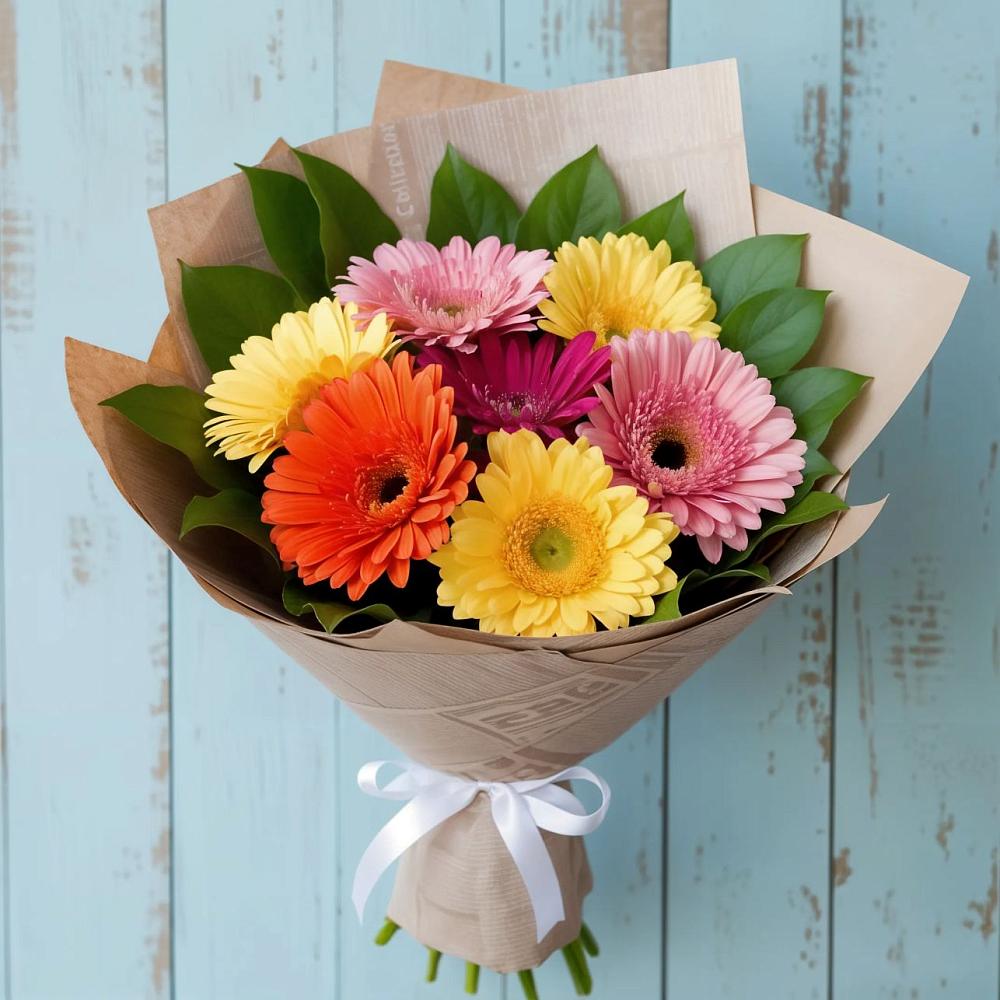Букет цветов из: Герберы в Павловске Воронежской области