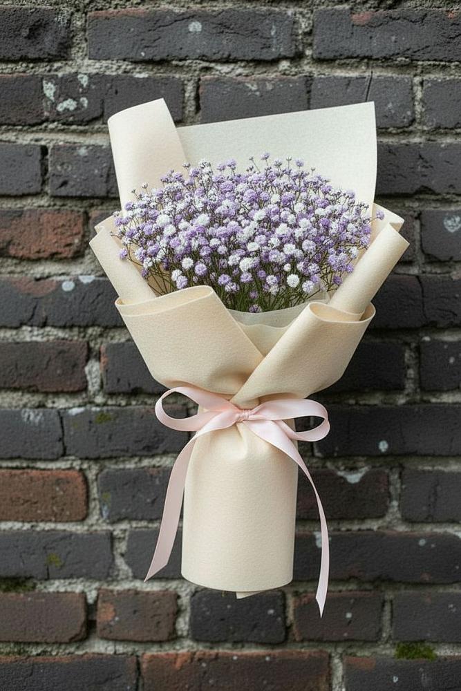 Букет цветов из: Гипсофила в Павловске Воронежской области