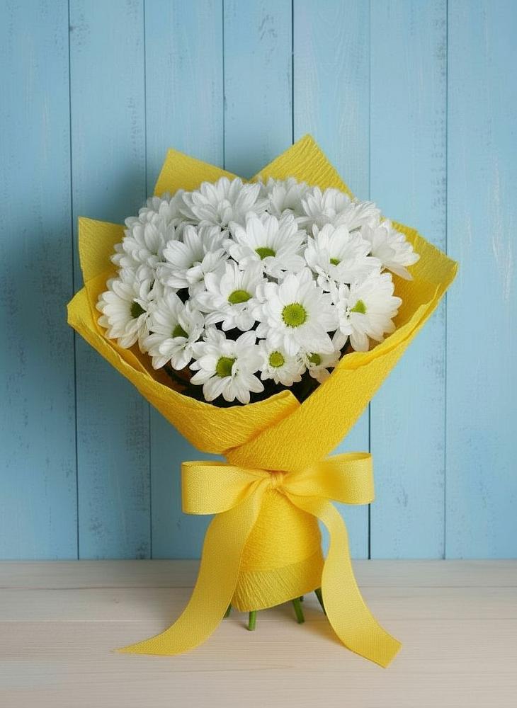 Букет цветов из: Хризантемы в Павловске Воронежской области