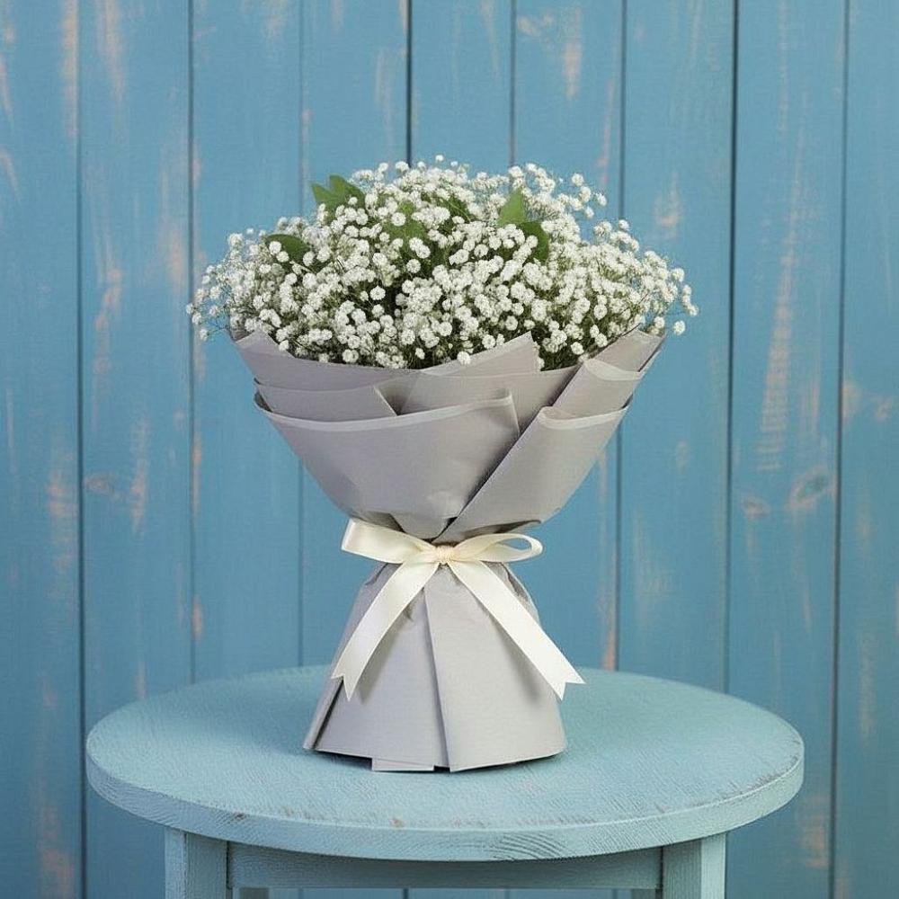 Букет цветов из: Гипсофила в Павловске Воронежской области