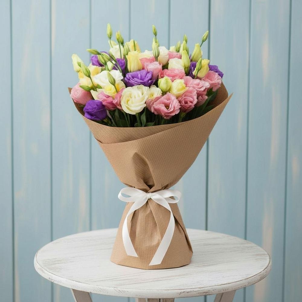 Букет цветов из: Лизиантусы в Павловске Воронежской области