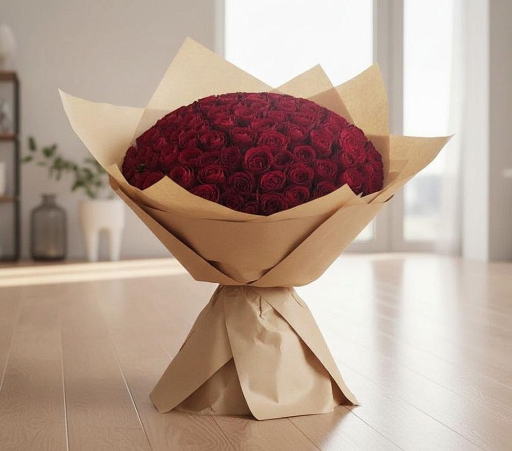 Букет 101 Красная роза в Павловске Воронежской области