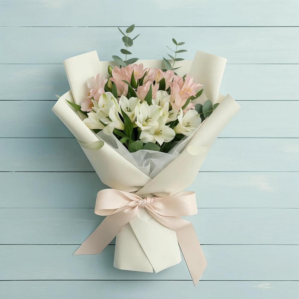 Букет цветов из: Альстромерии в Павловске Воронежской области