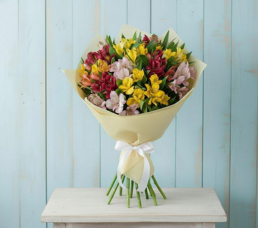 Букет цветов из: Альстромерии в Павловске Воронежской области