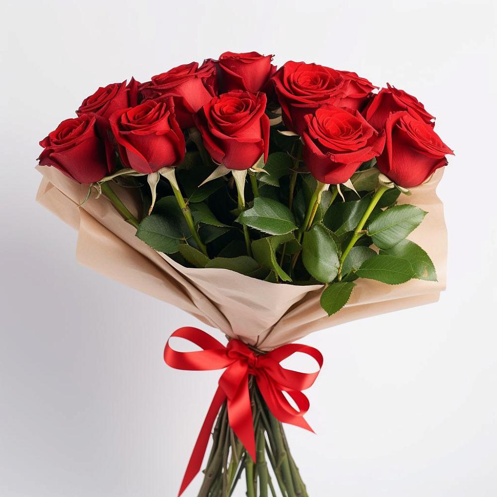 Букет 11 Красных роз Эдлесс Лав в Павловске Воронежской области